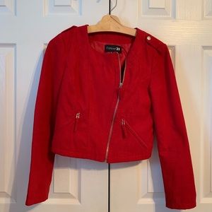 Forever 21 Perforated Moto Jacket